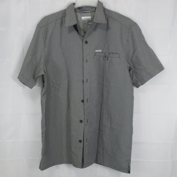 COLUMBIA Short Sleeve Button Down Shirt Medium - Picture 7 of 7